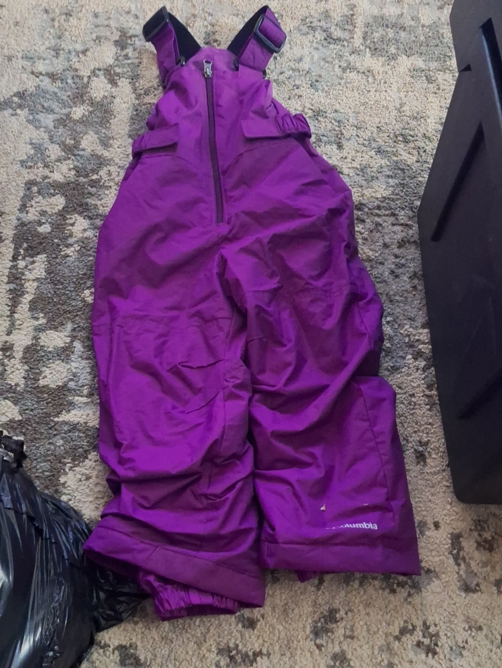 Columbia Purple Kids Snow Bibs